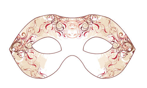 Carneval mask PRINT SIZE + PSD