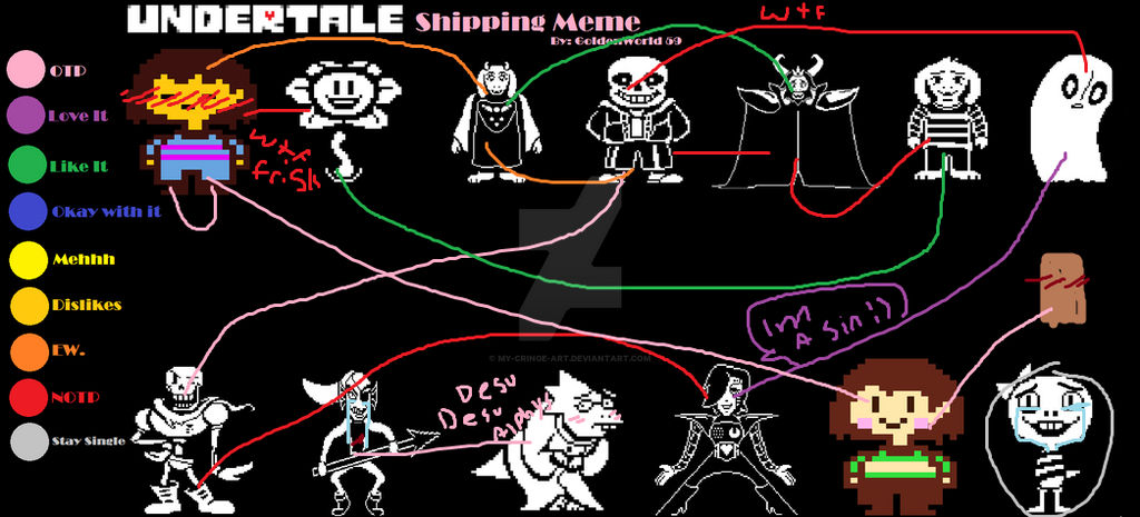 Undertale ships by My-Cringe-Art on DeviantArt