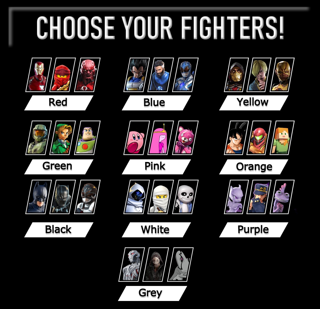 Choose Your Fighters__Template By Rayluishdx2 by TomBoy44 on DeviantArt Choose Your Fighters__Template By Rayluishdx2 by TomBoy44 on DeviantArt