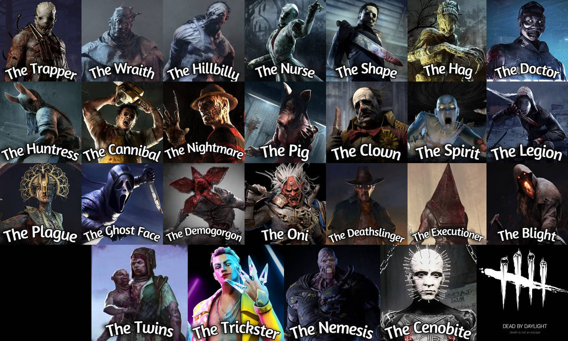 Dead By Daylight Killers by TomBoy44 on DeviantArt
