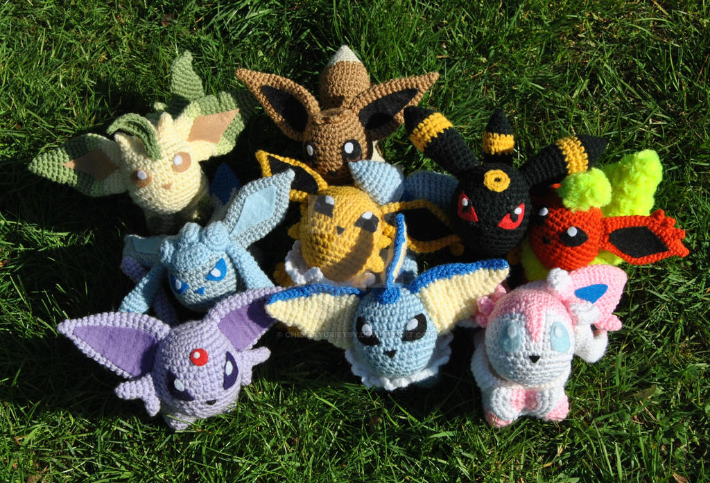 Eeveelution Outdoor Group Shot