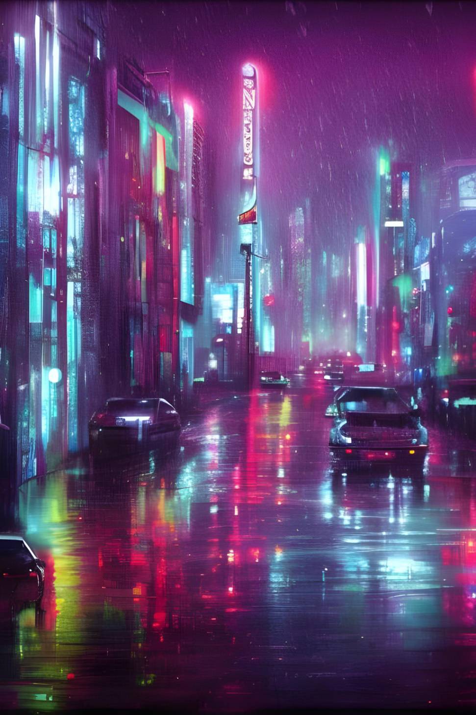 Cyberpunk city vertical wallpaper by Coolarts223 on DeviantArt