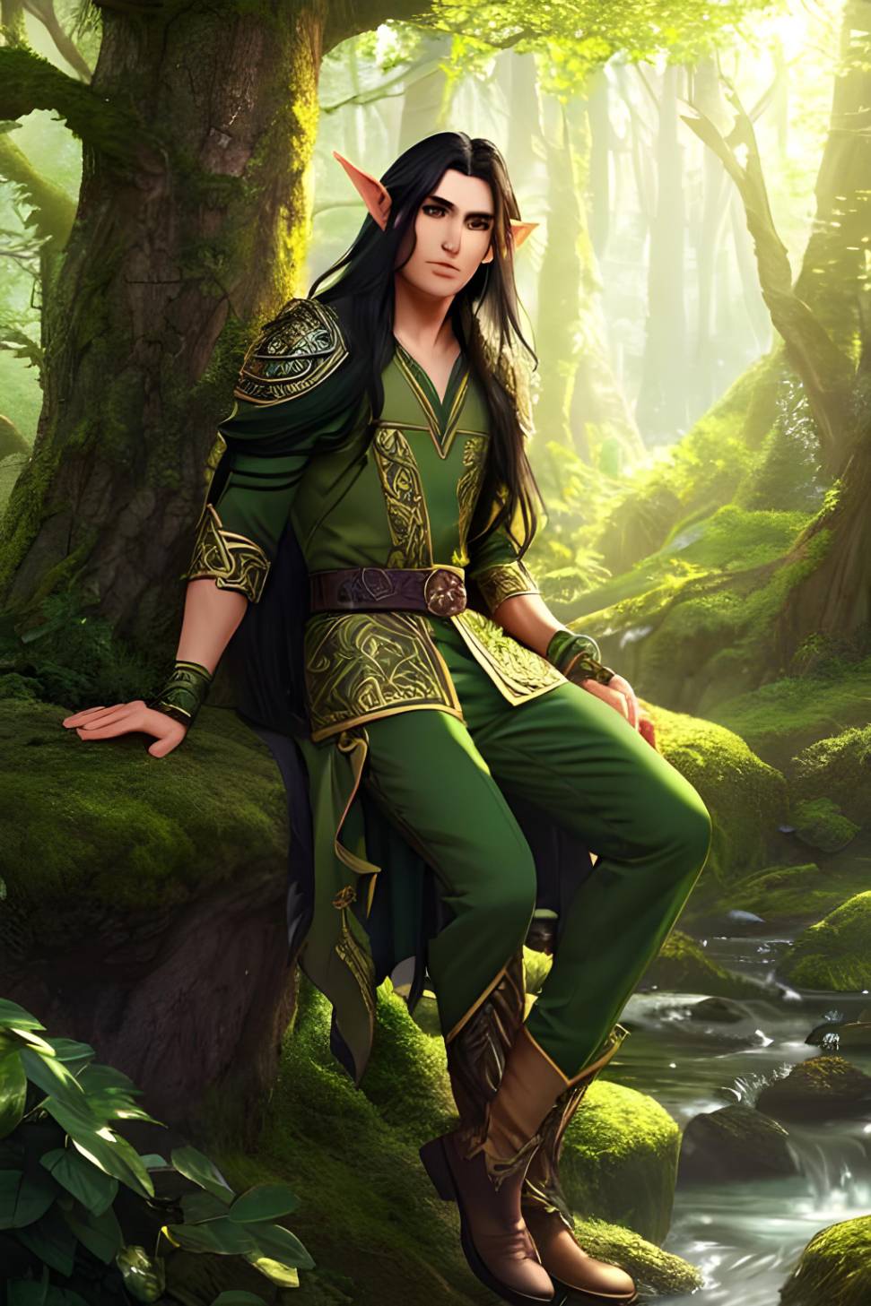 Forest Elf 2 (AI) by HauntedVisions on DeviantArt