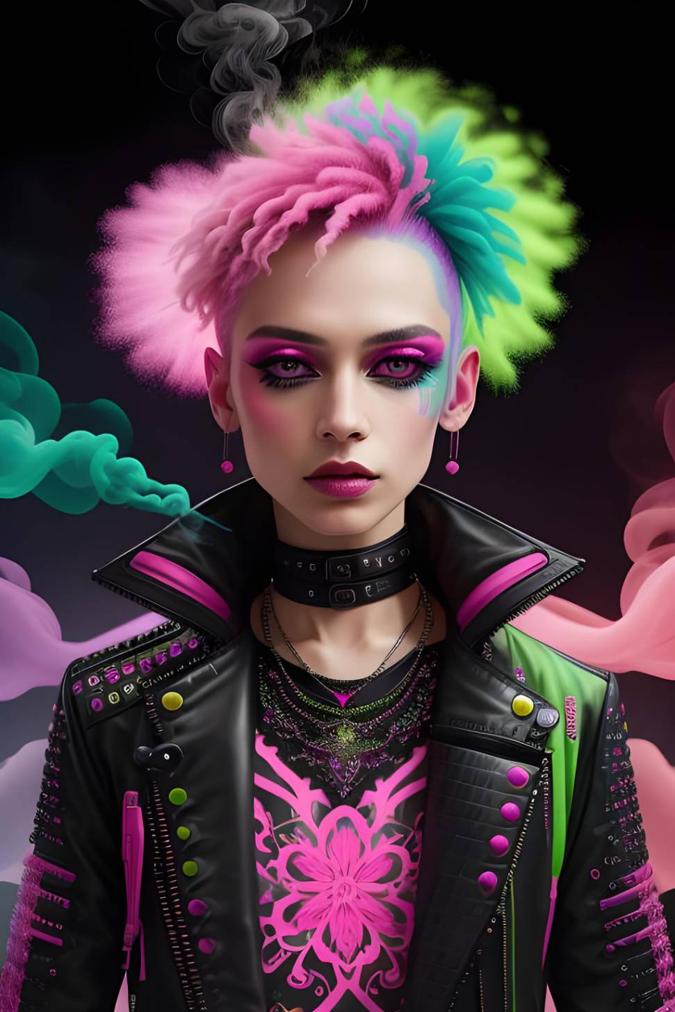 Neo-punk 5 (AI) by HauntedVisions on DeviantArt