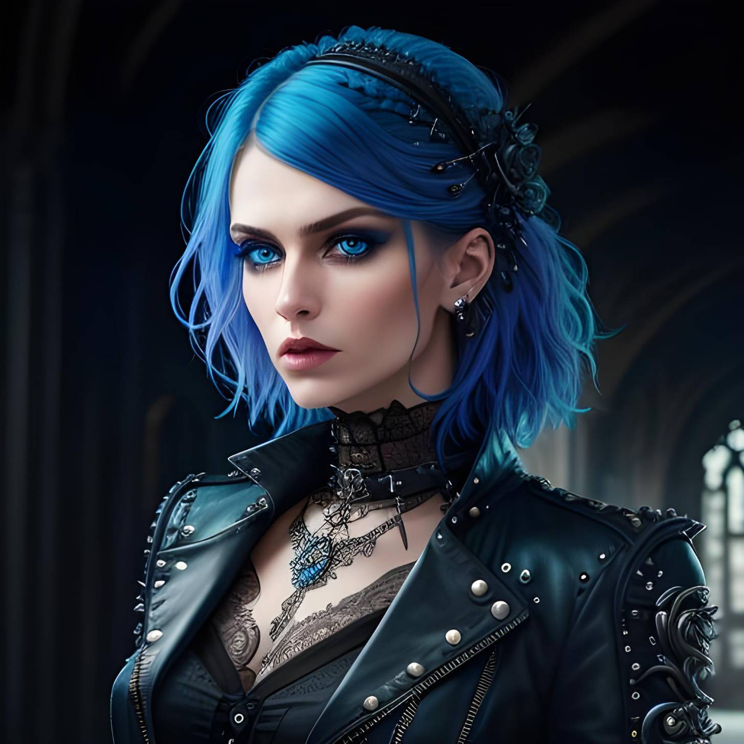 Cyberpunk gothic fashion AI by exokinetic on DeviantArt