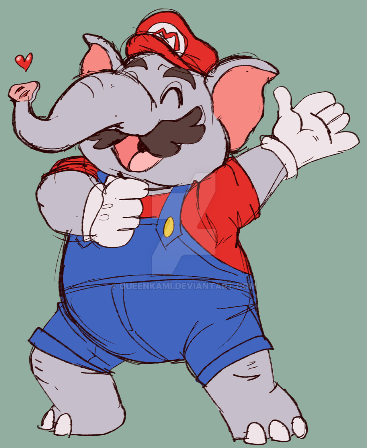 Elefante Rosa Mario Mario Elephant by QueenKami on DeviantArt