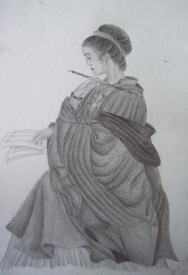 Lady with the brush