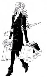 Rosalie shopping...