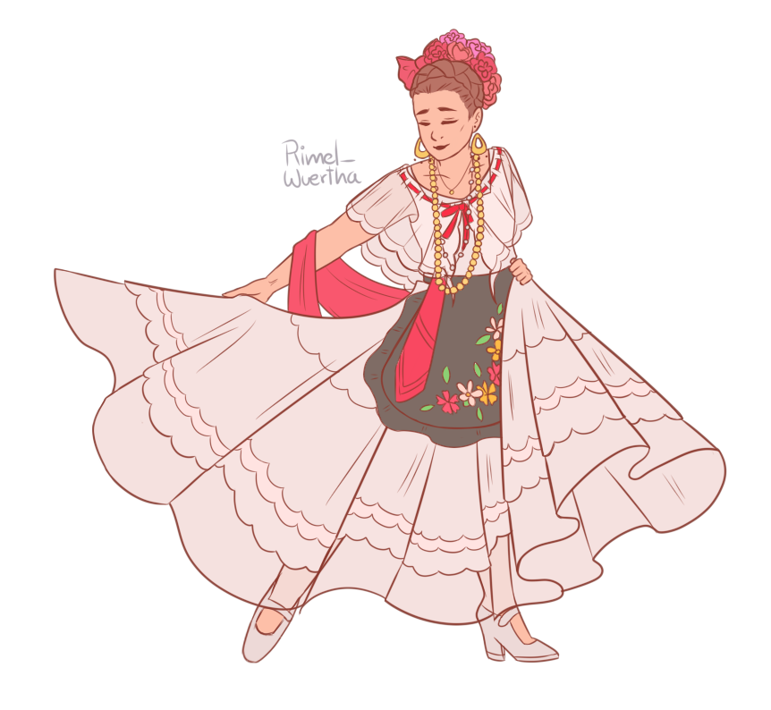 Vestido tipico del estado de Veracruz Mexico by AlemirXuerta25 on