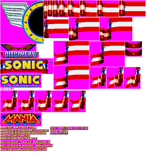 Sonic Mania Title Screen Sprites By Epicjubjub On Deviantart