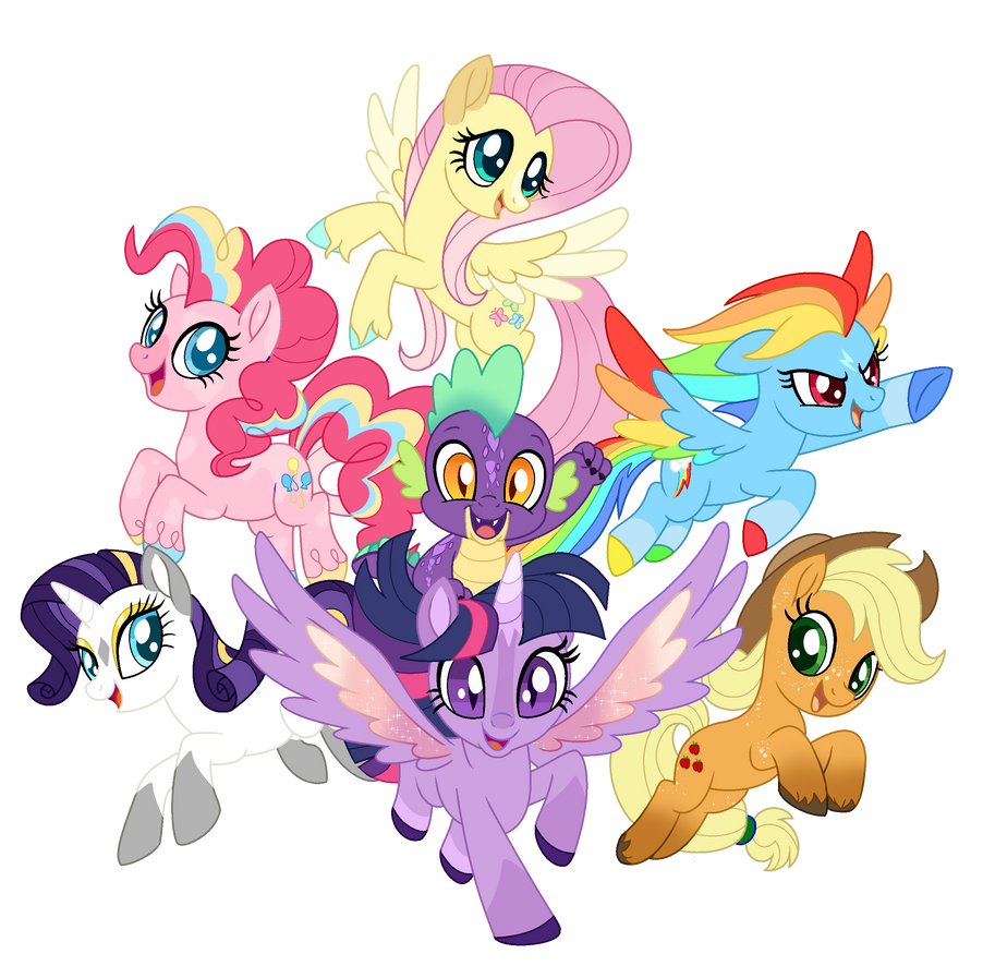 Mane Six Designs by FcrestNymph on DeviantArt