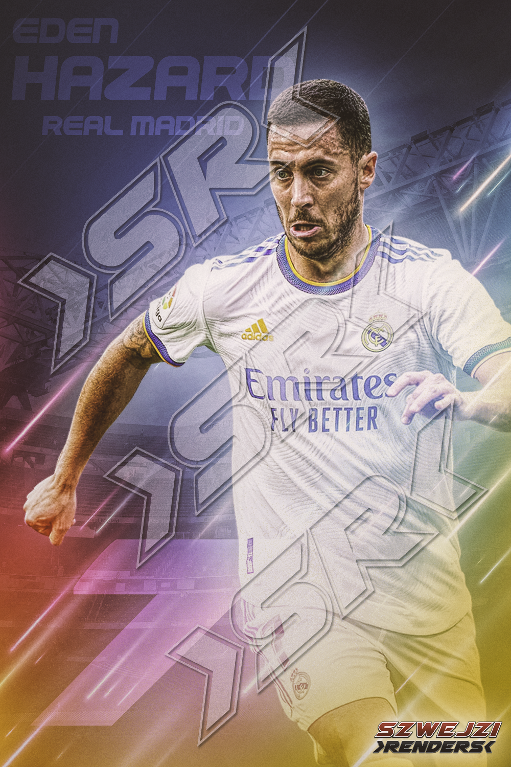 Poster Real Madrid - Hazard 2020/2021, Wall Art, Gifts & Merchandise