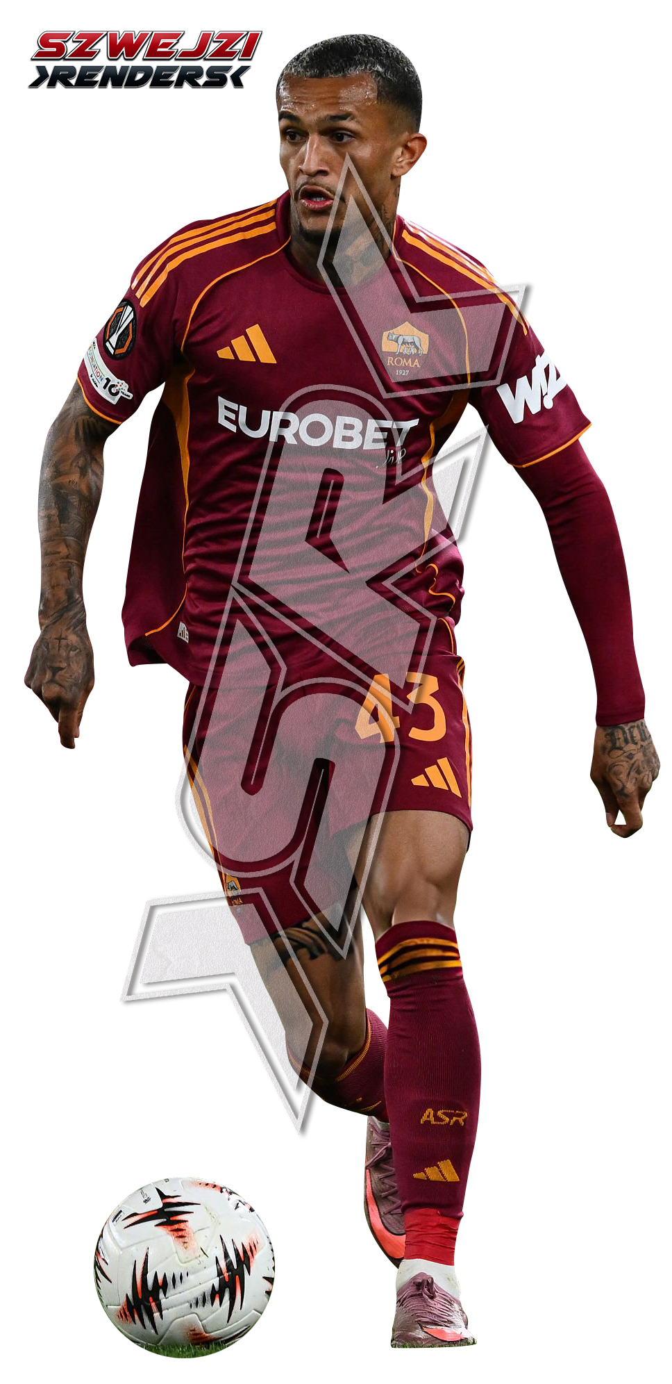 Wesley Roma R&b Wesley (AS Roma 2025-2026) by szwejzi on DeviantArt