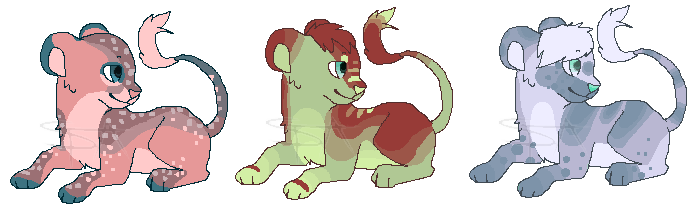 Pixel lion cubs #1 OPEN