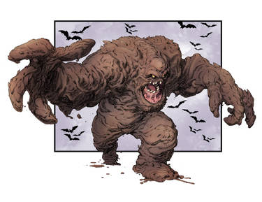 Capullo's Clayface colored by Doug Garbark