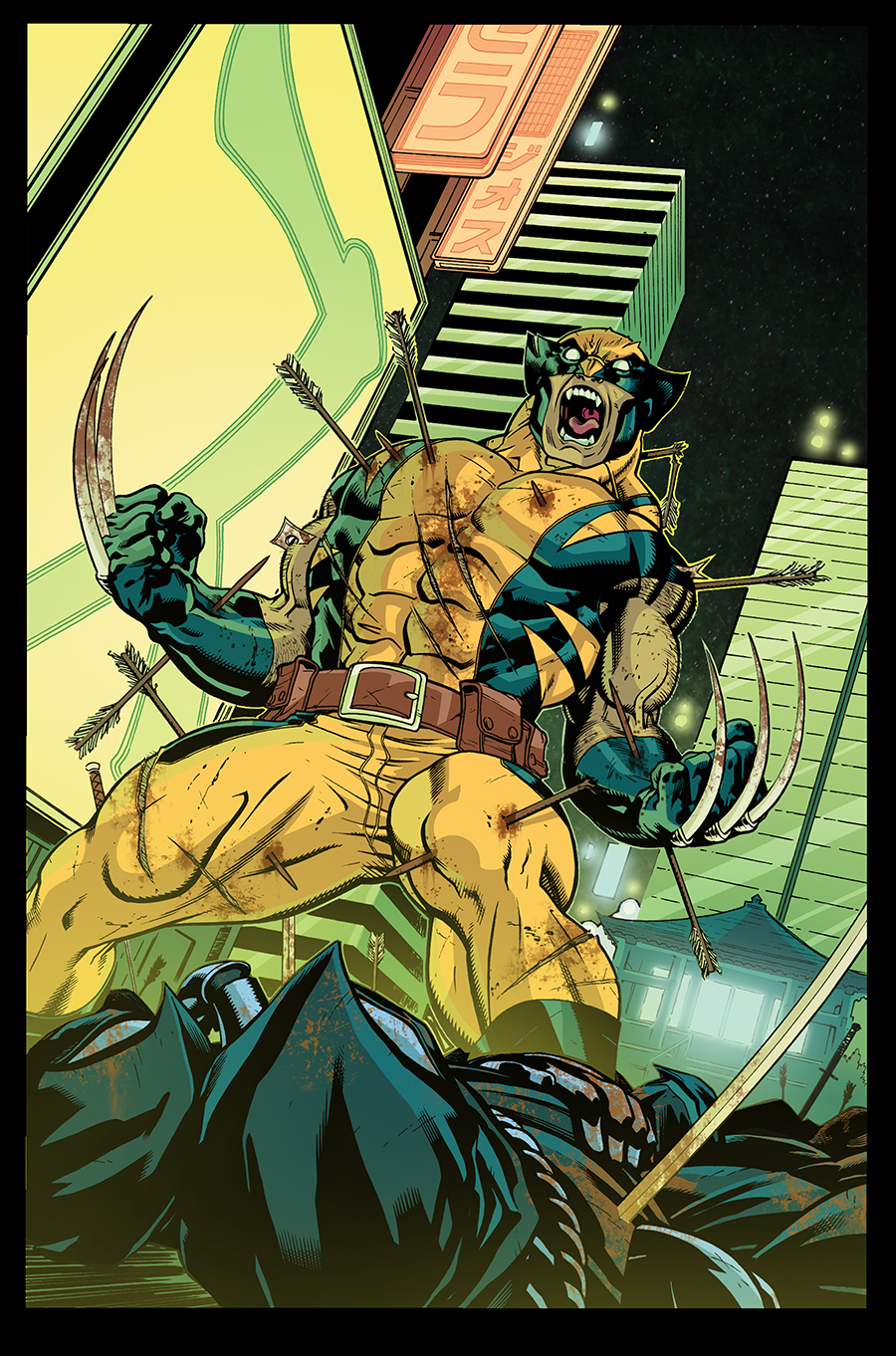 Wolverine Tokyo Cover COLORS by Doug Garbark