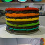 Super Epic Rainbow Cake process