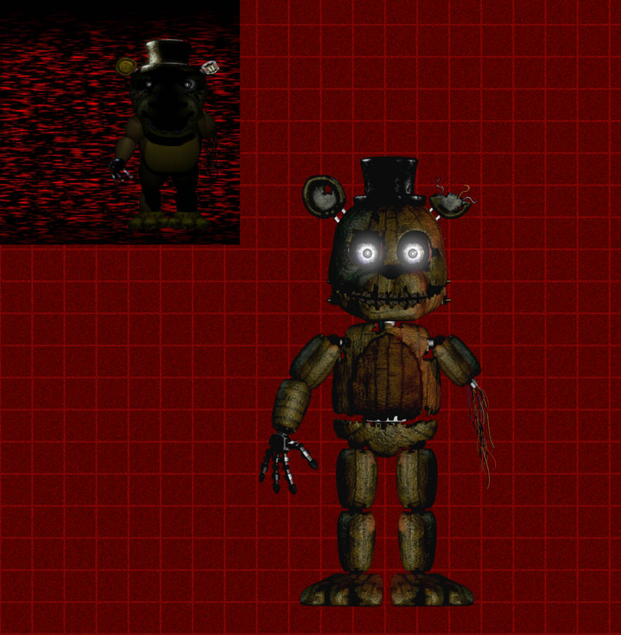 Blockbears Spring Trap Lockbear (one night at springtrap 3) remake by Silver1rabbit on DeviantArt