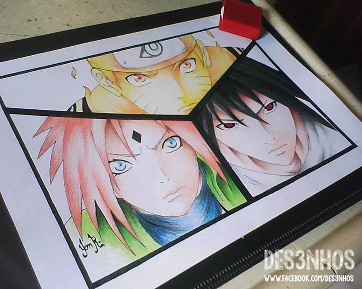 Team 7 Drawing - Naruto Shippuden By Des3Nhos On Deviantart