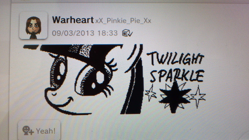 Twilight Sparkle Wii U drawing