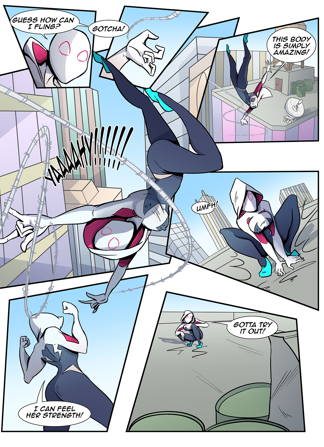 Spider-gwen Swap bodies Pag 4-8.