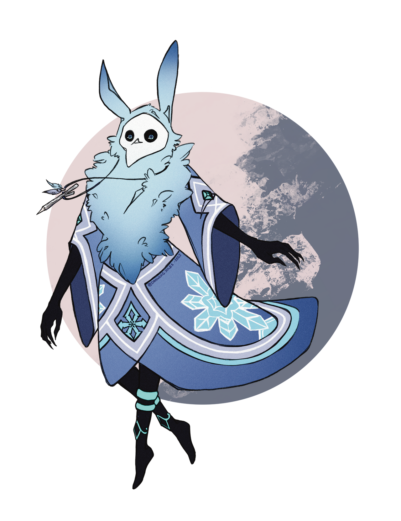 COMM - Cryo Abyss Mage OC by DrawingJules on DeviantArt