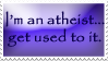 Atheist stamp by opheliareturns