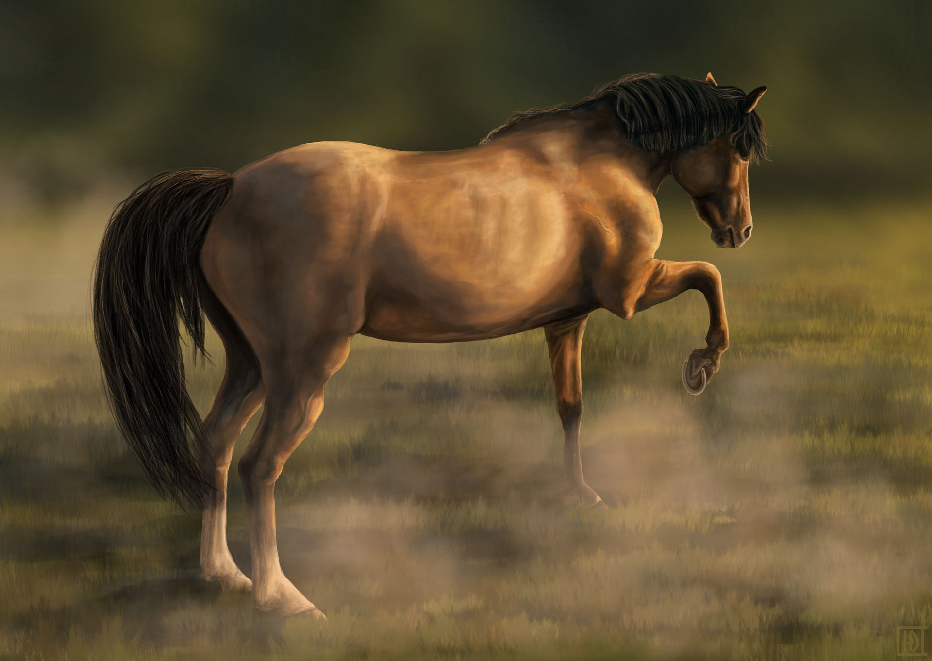 Digital Horse Painting By Msacrasss On DeviantArt digital-horse-painting-by-msacrasss-on-deviantart