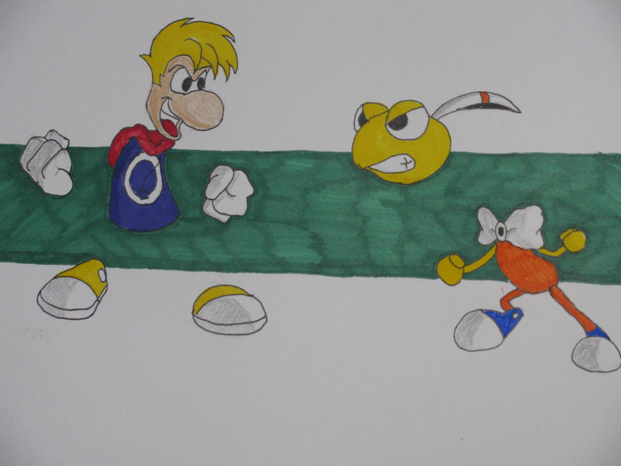 Rayman vs. Dynamite Headdy by Cujo-Escariot on DeviantArt