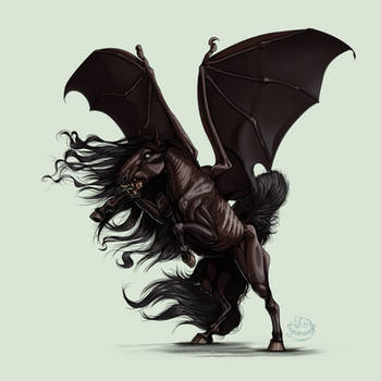 Thestral - Sombral by Lunewen