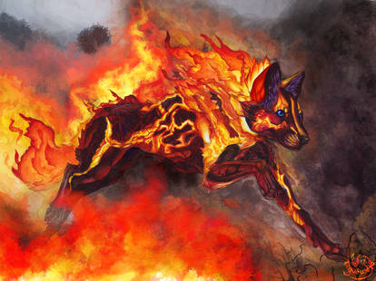 Illustration II Fire spirit Thymeria