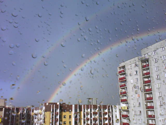 In rainbows