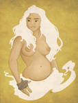 Pregnant Khaleesi by Caravaggia