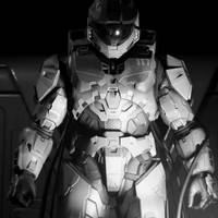 The Master Chief in Black and White