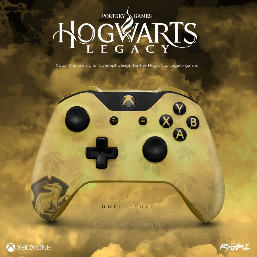 XBOX ONE controller| Hogwarts Legacy Hufflepuff by itxRydaz on DeviantArt