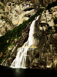 Rainbow waterfall