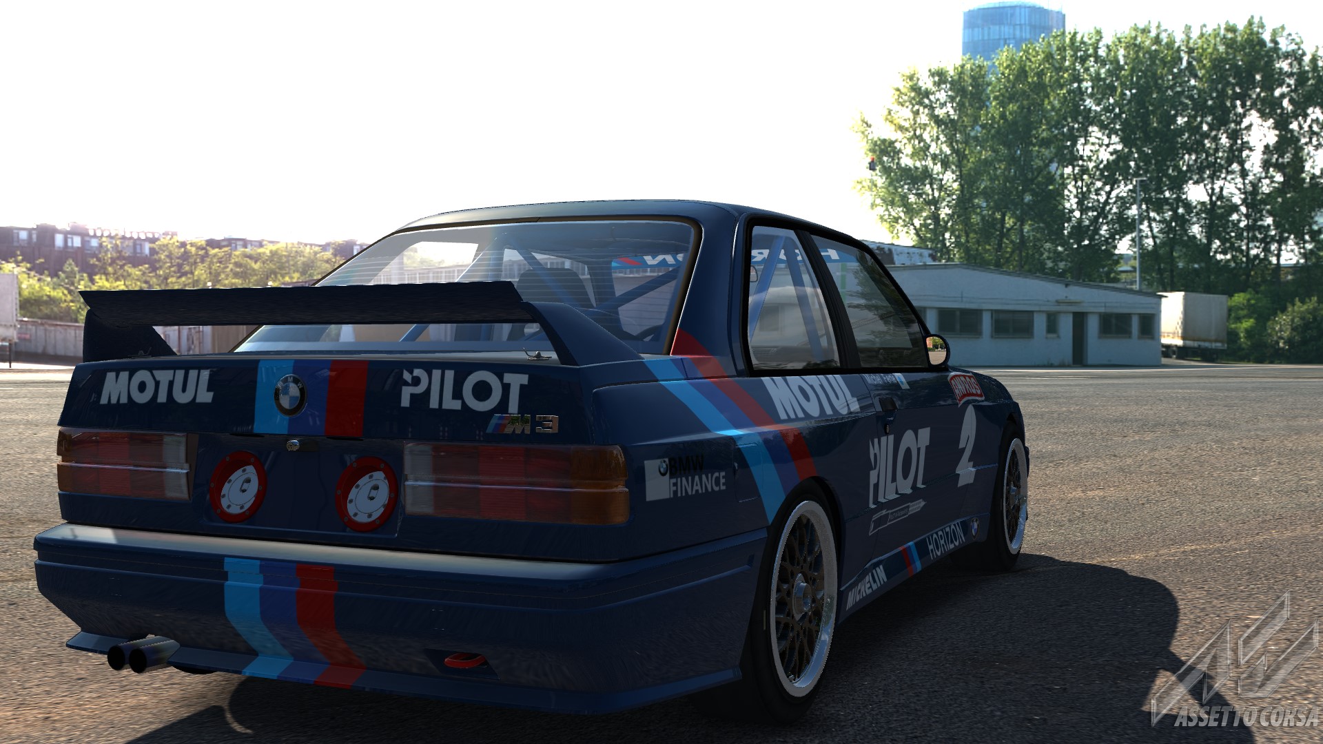 Showroom bmw m3 e30 dtm pilot -michelin rear