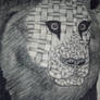 Charcoal Lion Drawing