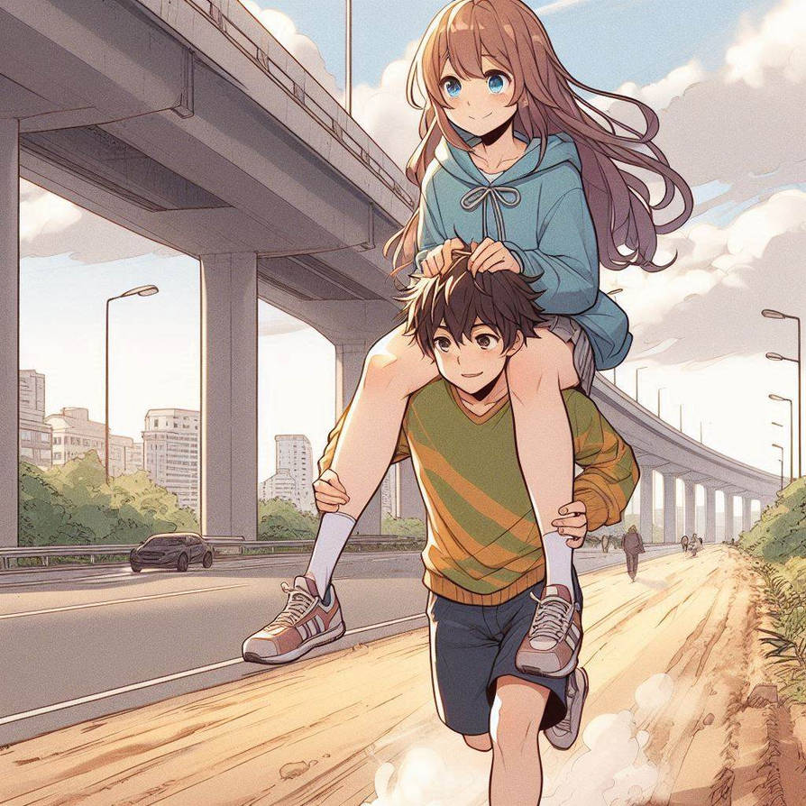 riding shoulders Anime 522 by mhffgghh on DeviantArt