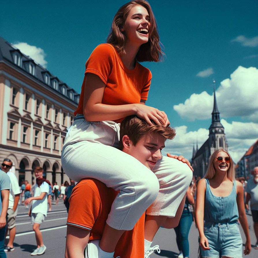 Shoulder Ride First Person woman riding shoulders 632 by mhffgghh on DeviantArt