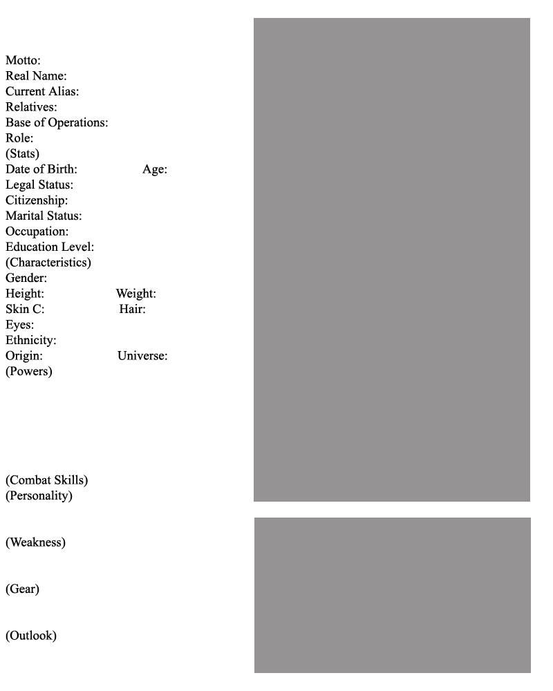 Character template free to use by Tazirai on DeviantArt