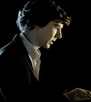 Think - Sherlock - Animated painting