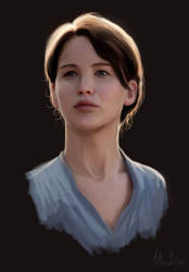 katniss everdeen - quick painting