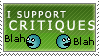 I Support Critiques Stamp by BackAlleyScrapper