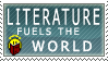 Literature Fuels Stamp by BackAlleyScrapper