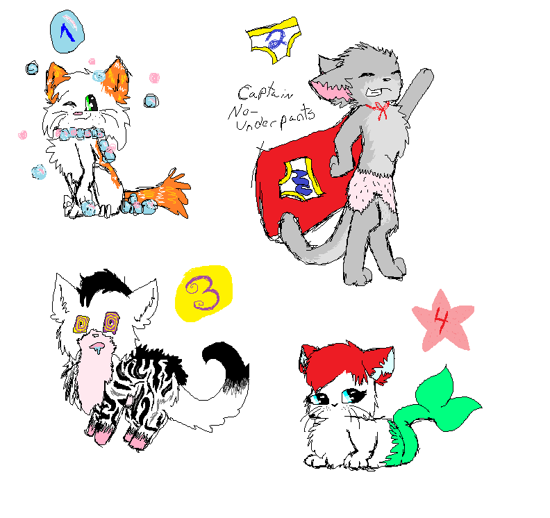 Kitty Adoptables Set 1 :Points: