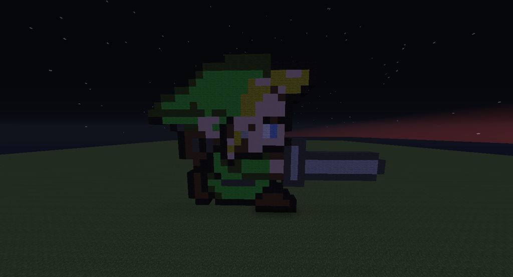 The Legend Of Zelda Link Minecraft Pixel Art by ZephLotus on DeviantArt