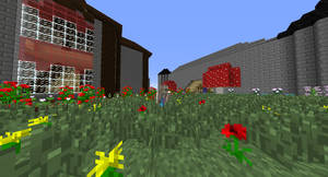 Minecraft Selfie: Flower Field!