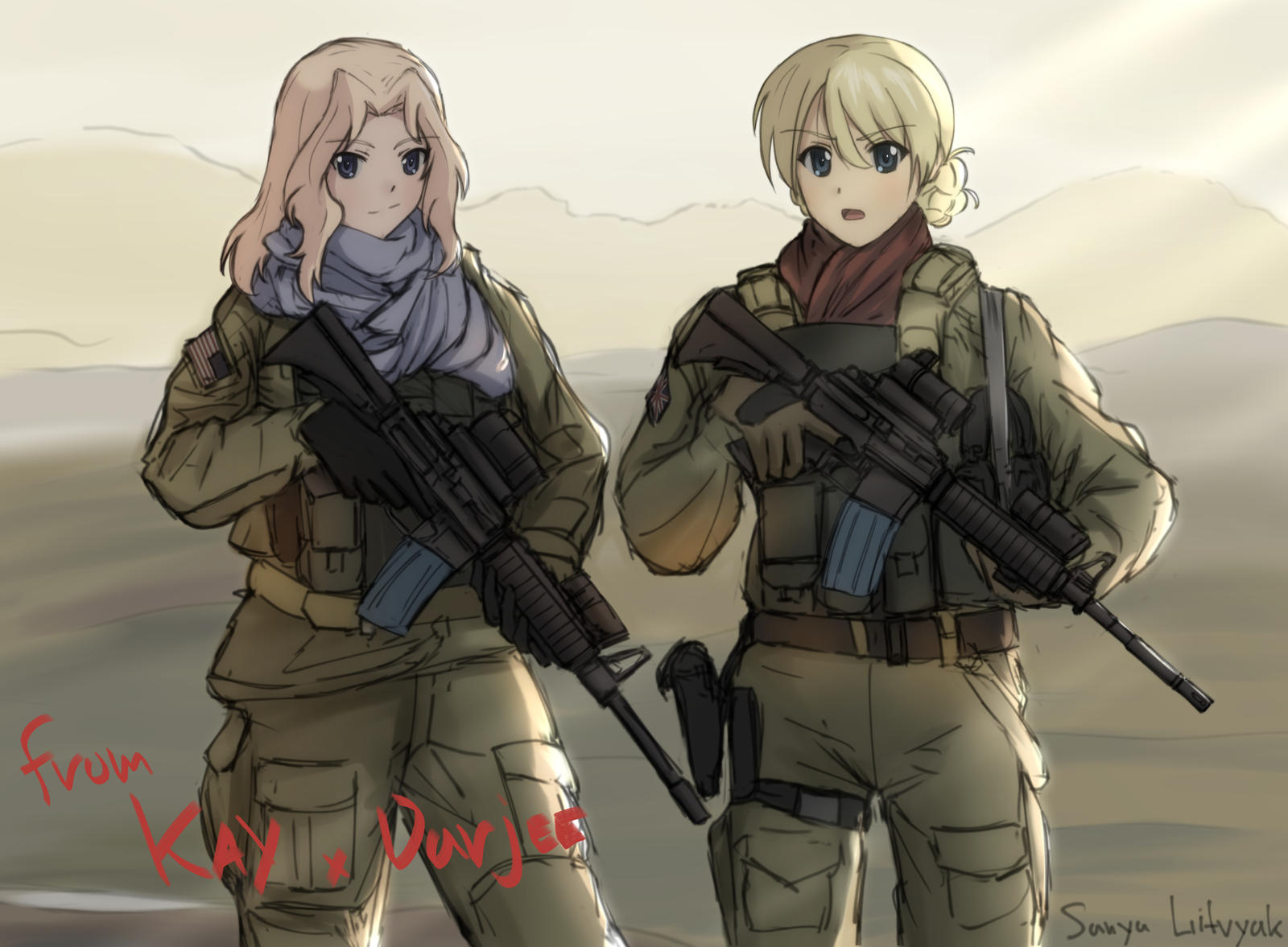 Kay X Darjeeling By Litvyak125 On Deviantart Kay X Darjeeling By Litvyak125 On Deviantart