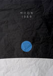 Moon landing minimalist poster by chris3290